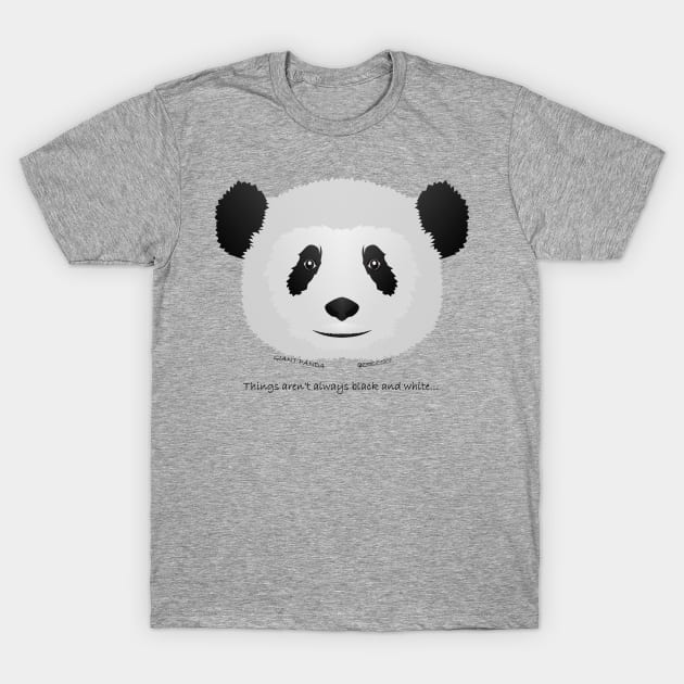 Baby Panda - Not everything is black and white… T-Shirt by FunkilyMade